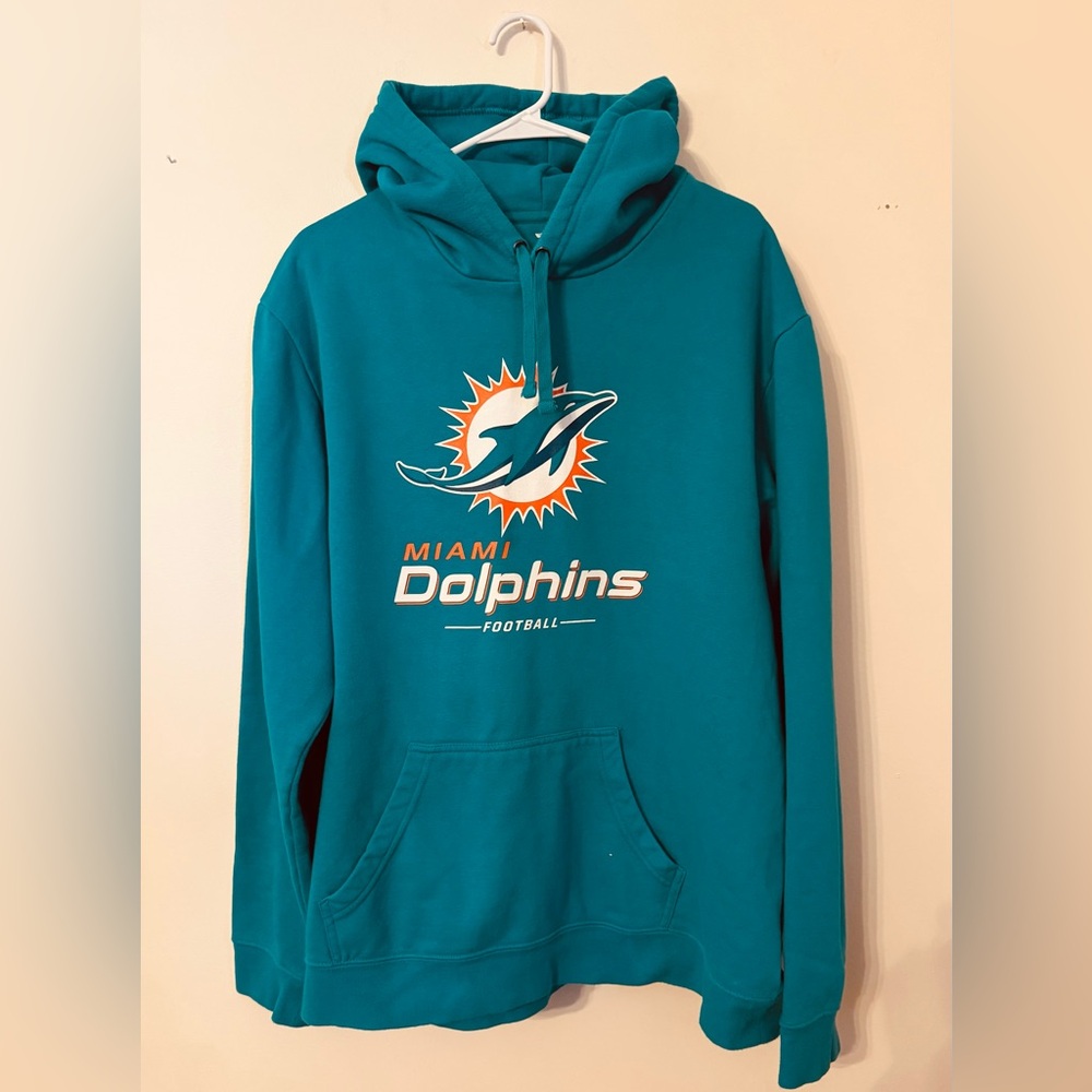 Fanatics Miami Dolphins Men’s Hooded Sweatshirt, Size 2XL
